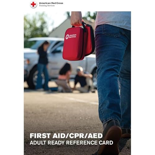 American Red Cross First Aid/CPR/AED Adult Ready Reference Card, Revision 2025