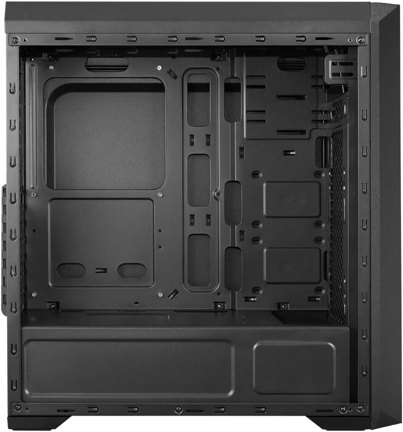 Cougar MX350 RGB PC Gaming Case Mid Tower - Mini ITX/Micro ATX/ATX with Front and Side Tempered Glass Panel, 2x120mm ARGB Fans Pre-Installed, Cable Management (Front)- Black