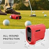TUSITA Silicone Case Compatible with Garmin Approach Z30 Laser Golf Rangefinder Accessories Compatible with AirTag, Red - Image 3