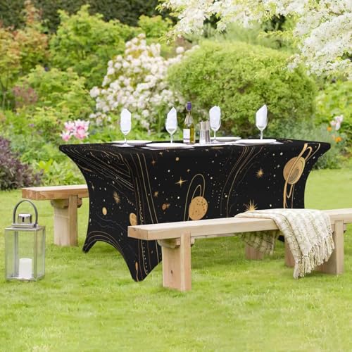 Nappe imperméable table rectangulaire élasthanne anti-tache gala - 8