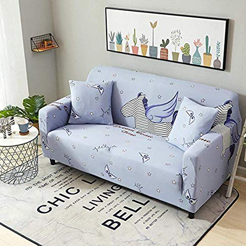 Housse de coussin pour canapé stretch et lavable avec imprimé floral moderne