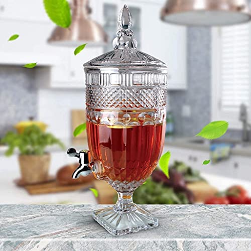 Image of Wringo Premium 7pc Crystal Water Jug with Glass Set and Jug Set Combo,Freezer Safe and Dishwasher Safe (6 Pieces Glasses 200ML and 1 Water Juice Jug 1 Liter), Transparent, Glass and Jug Set (WS-02)
