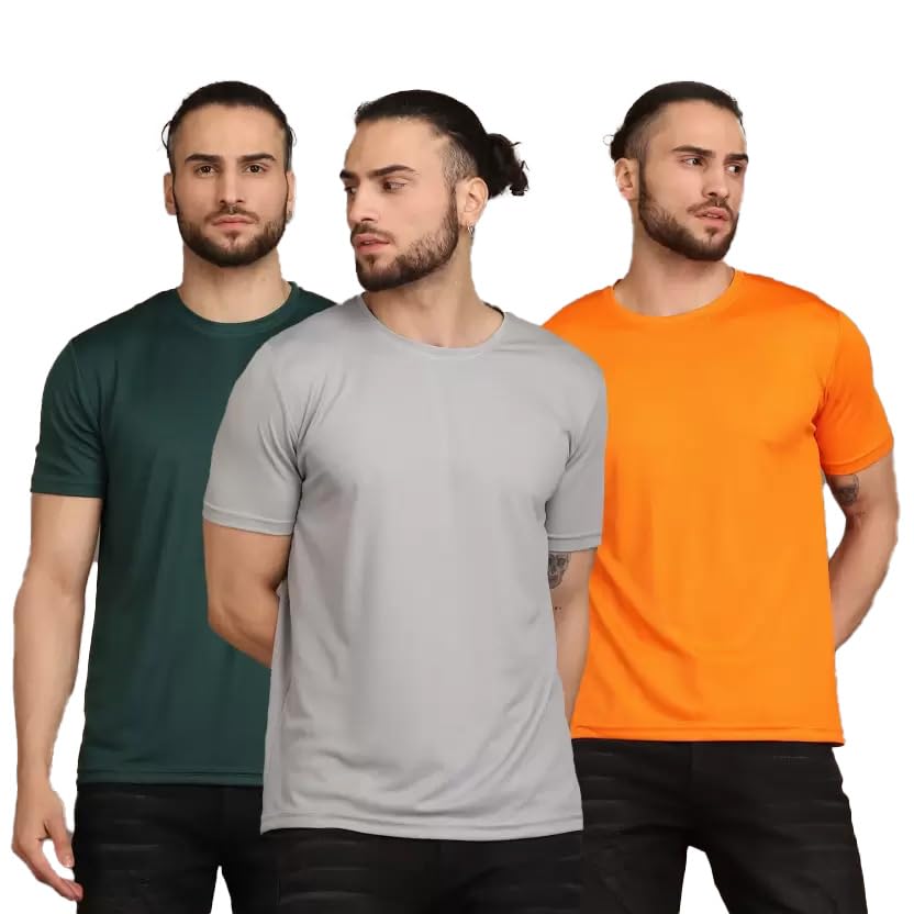Image of INKKR Men's Solid Regular Fit T-Shirt