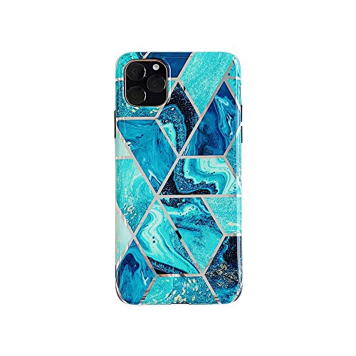 Image of MVYNO Trendy Back Cover for iPhone 11 Pro Max | Funky Protective Exclusive Case (Flexible | Silicone | iPhone 11 Pro Max Rebel Blue)