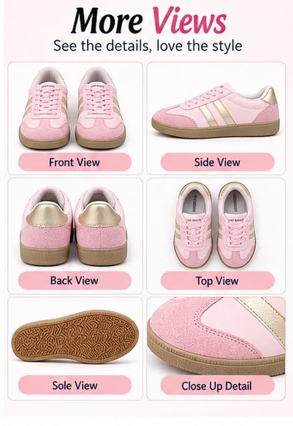 Image of Casual Sneaker Shoes for Women | Soft Cushioned Insole | Sneakers for Woman | Lightweight | Comfortable | Stylish, Trendy Girls and Women Sneakers with Laces
