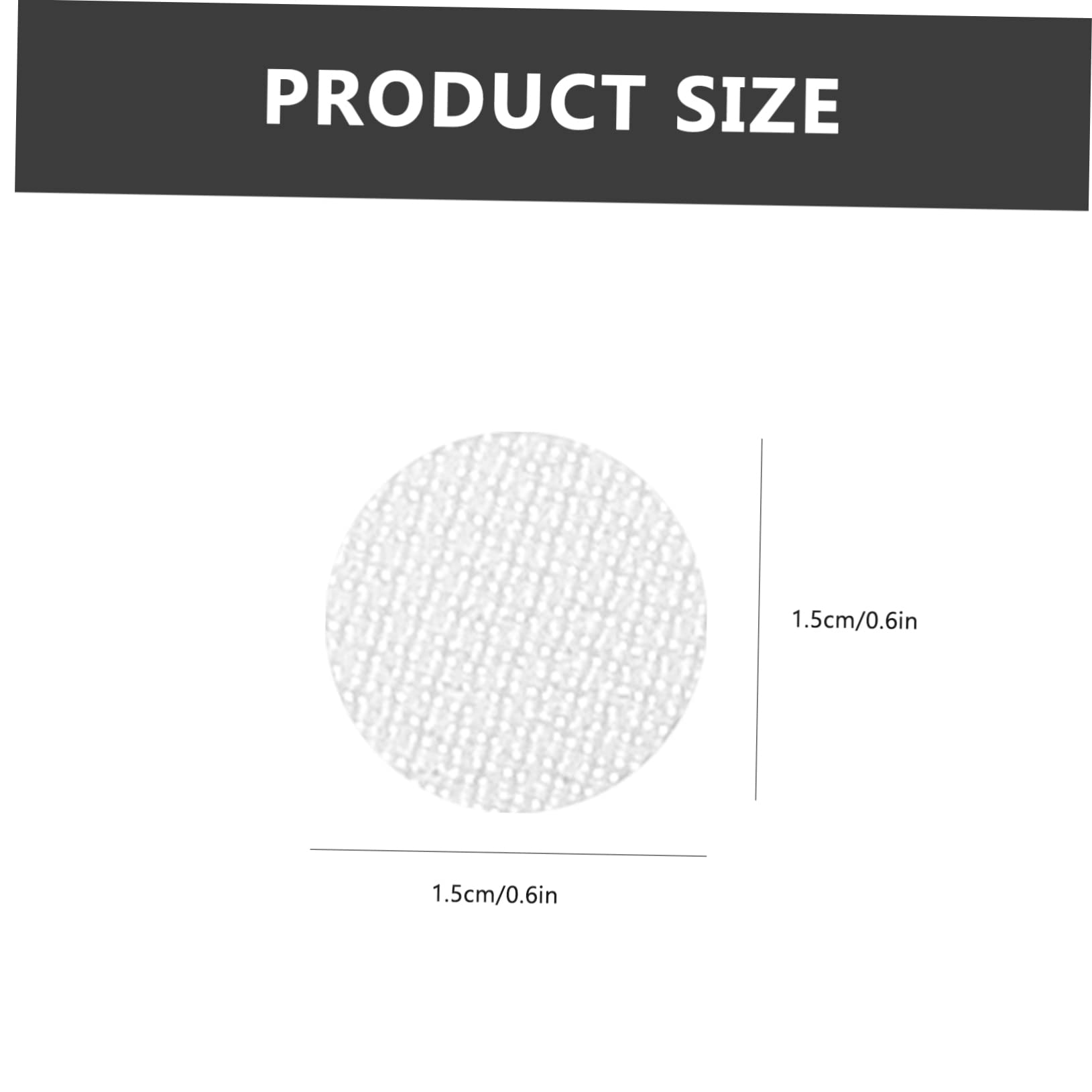 Operitacx 10.5cm Large Size Circle Adhesive Dots 528 Pairs Self Adhesive Hook Loop Tapes White for Wall Door Balloon Decorations