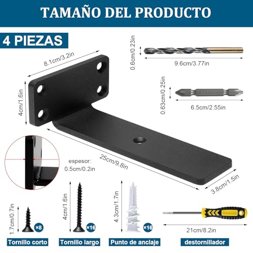 Ménsulas de metal para repisas 26 Imagen adicional