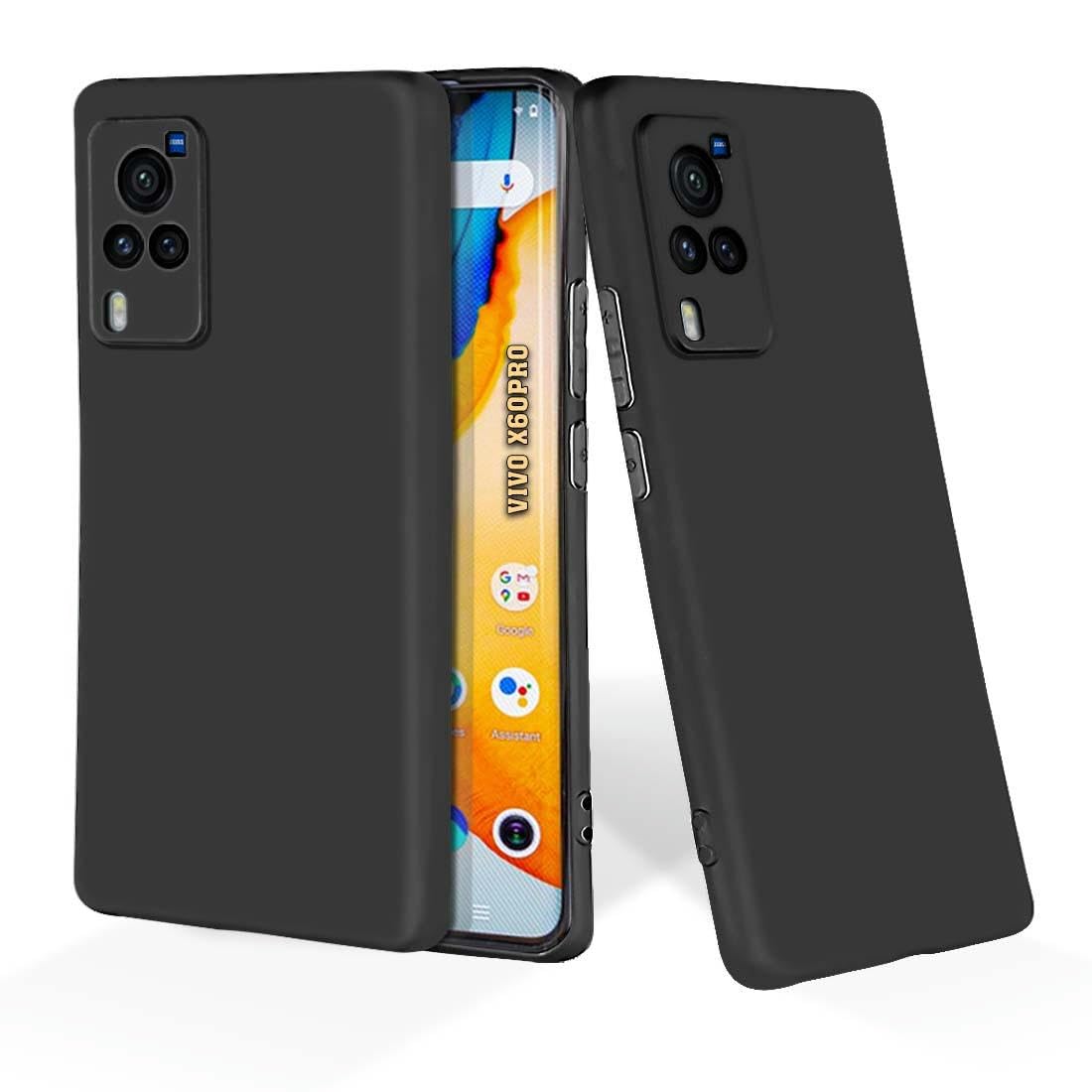 PrintWhiz Soft Silicone Mobile Back Cover Compatible with Vivo X60 Pro | Shockproof Protective Case/Cover with Full Edge Protection (Plain Black)($BL-VIV-X60PRO-000) (B0CSSZF4KH) Amazon Price History, Amazon Price Tracker