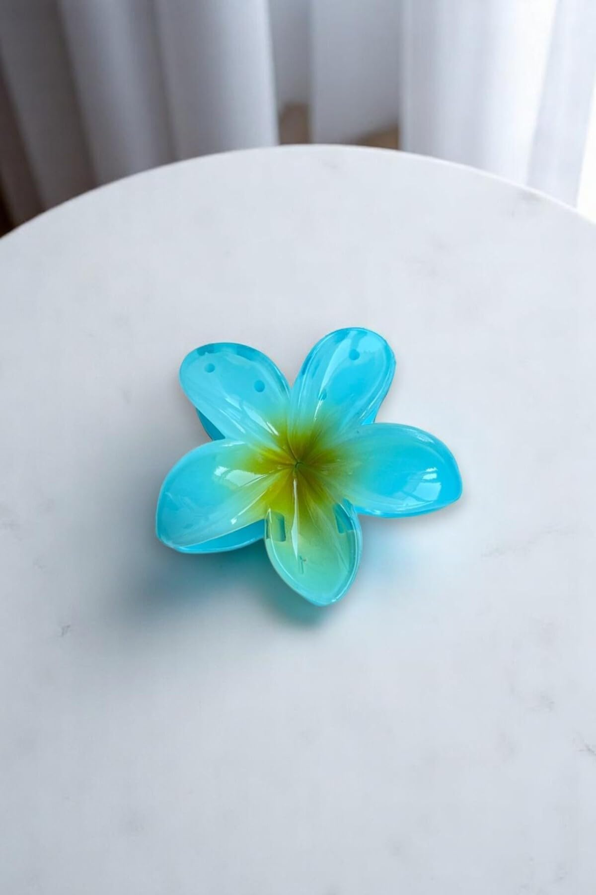 Hb Tasarım Lotus Çiçeği Büyük Boy Parlak Mandal Toka
