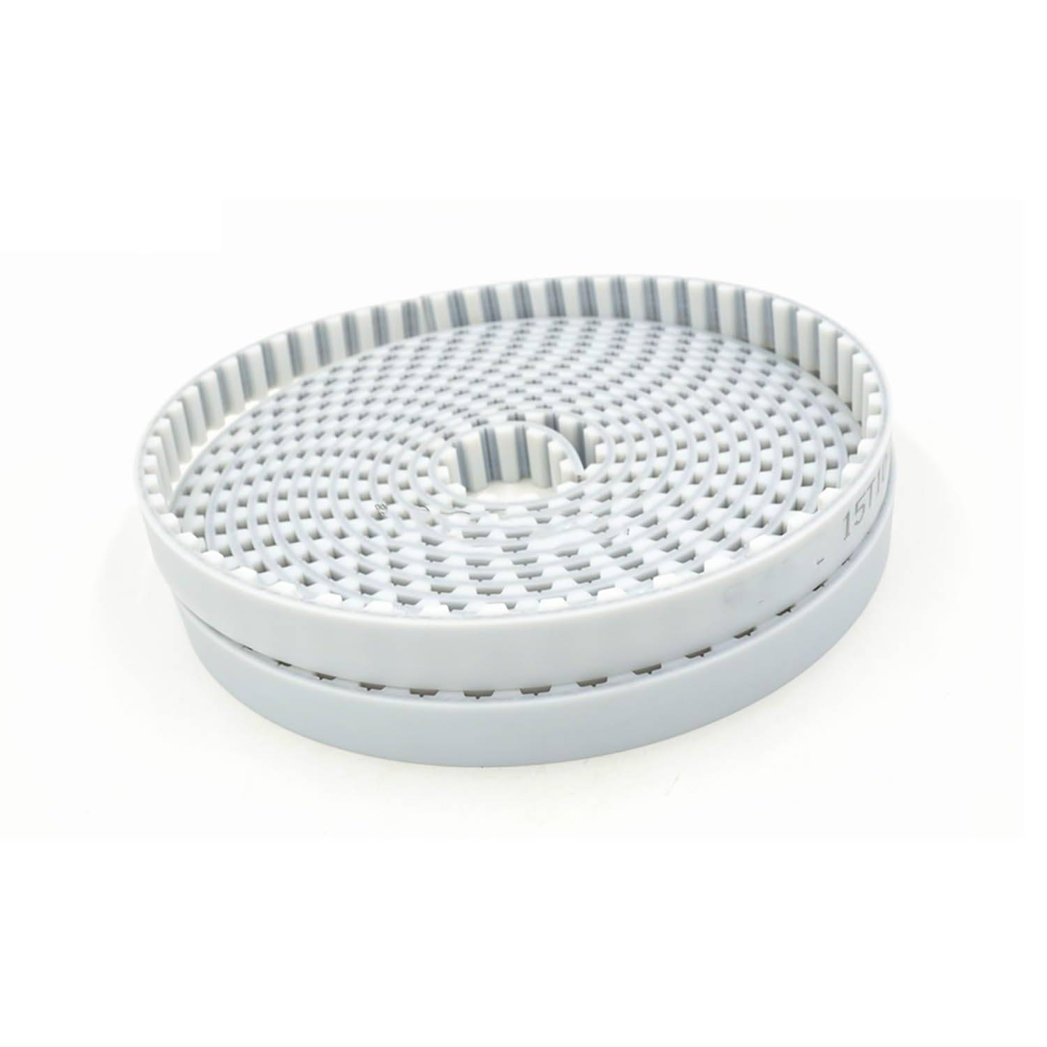 Xuulan Correa Dentada Abierta 5 Metros T10 Correa Dentada T10-15 Ancho 15mm Paso 10mm PU con núcleo de Acero T10 AT10 cinturón