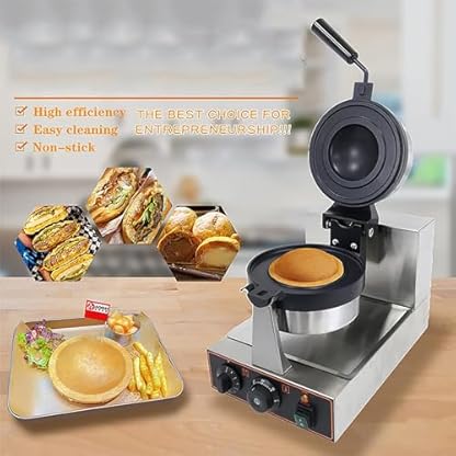 Burger-Maker, elektrischer Burger- und Panini-Press-Maker, Antihaft-Oberfläche für schnelles Kochen, ideal für den privaten und gewerblichen Gebrauch – Bild 4