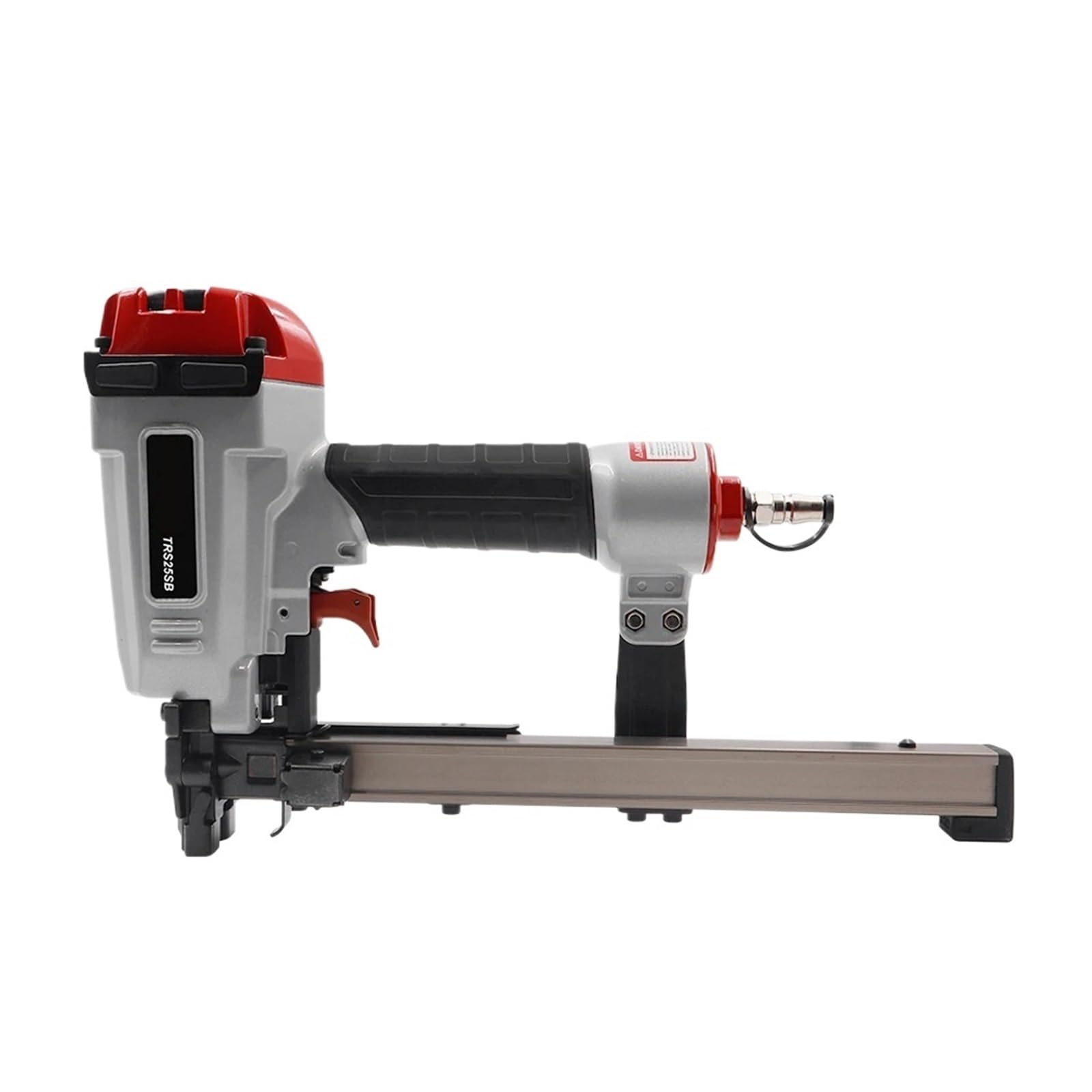Pistola sparapunti pneumatica senza olio Cucitrice pneumatica 16GA 1 pollice Corona larga TRS25B Uso della cucitrice meccanica for la lavorazione del legno Strumento di decorazione del tetto