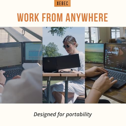 Image of Xebec Tri-Screen 3 for PCs | Portable Triple Monitor