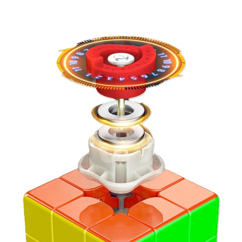 Image of QiYi M PRO 3x3 V2 Pioneer UV Magnetic Speed Cube - MagLev Technology, Ball-Core Magnets, Dual Adjustment (11 Settings), Glossy UV Coated Stickerless 55.5mm Flagship for Competitive Cubing