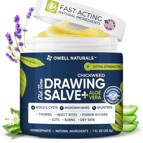 Owell naturals Chickweed Drawing Salve with Aloe...