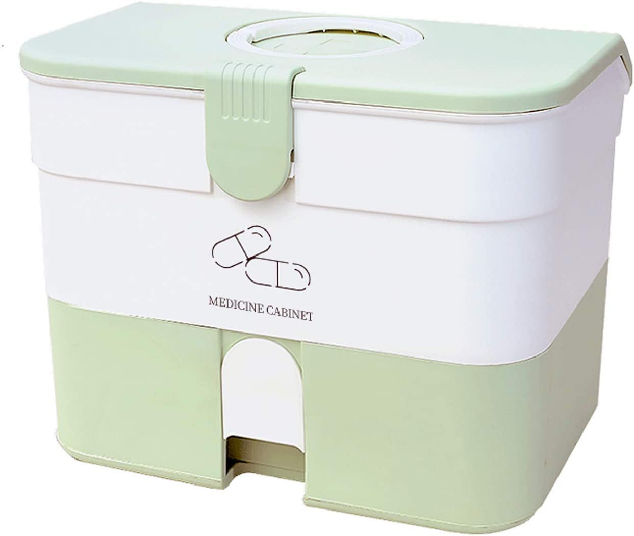 Familien-Medizinbox, Erste-Hilfe-Medizin-Aufbewahrungsbox, Medikamentenbox, Erste-Hilfe-Box, tragbare Pillen-Medikamenten-Aufbewahrungsbox, Familien-Medizin-Aufbewahrungsbox, mehrere Schichten, tragba