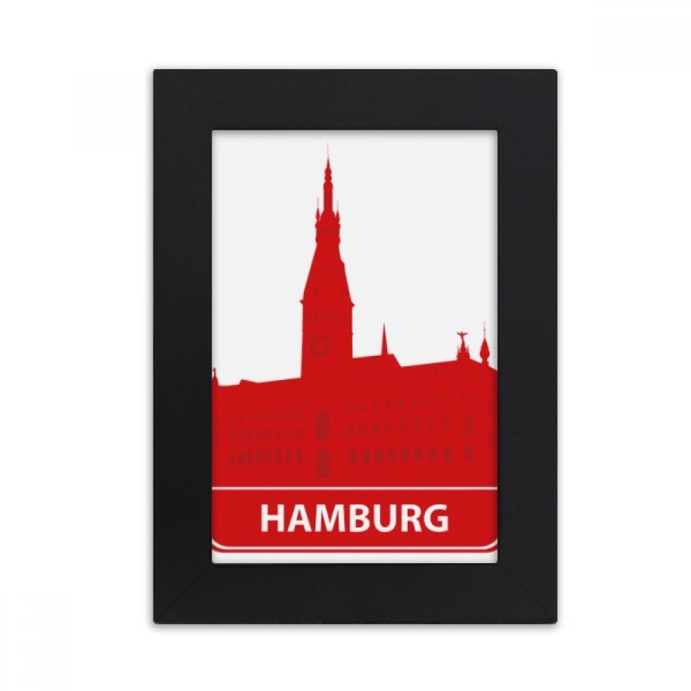 Cadre photo de bureau Hambourg Allemagne rouge pour s'évader et décorer son espace de travail