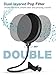 InnoGear Microphone Pop Filter for Blue Yeti and Other Mics, Dual Layered Wind Pop Screen Pop Filter Mask Shield with Flexible 360deg Gooseneck Clip Stabilizing Arm,Black