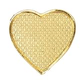 Heart Shape Jewelry Box, Vintage Decorative Metal Storage for Rings Earrings Necklaces Bracelets, Engraved Patterns with Rhinestone, Durably Zinc Alloy Material, for Loved Ones