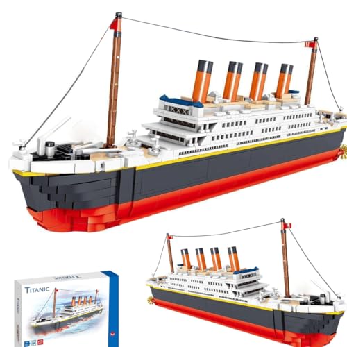 FULHOLPE Juego de Bloques de Construcción Modelo del Titanic - 1288 Piezas, Kit de Construcción No Compatible Con Creator Expert 10294