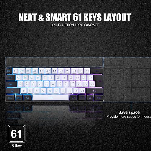 Teclado Gamer Yanmis con RGB y USB-C 60% miniatura 3