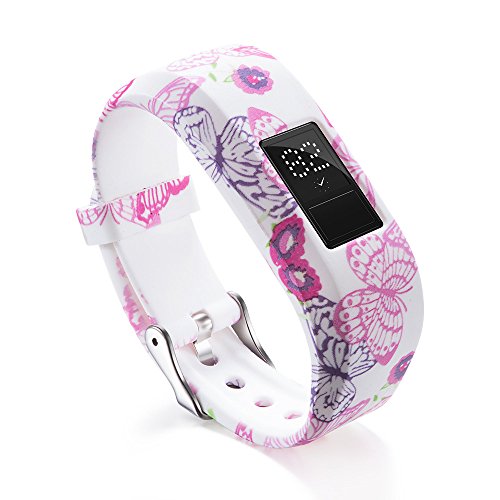 Kanzd Replacemet Silicone Watch Band Strap for Garmin VivoFit Jr/Jr 2 Kids' Fitness