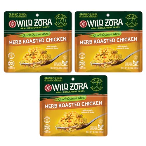 Wild Zora Instant Organic Quinoa Meals - Quick & Tasty Prepared Q...