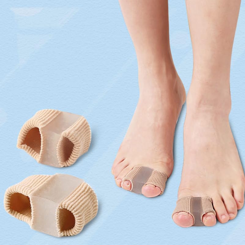 Baluue Woven Toe Separator for Foot Care Ergonomic Toe Splitter to Reduce Bunion Pain and Overlapping Comfortable Reusable Foot Care Supplies