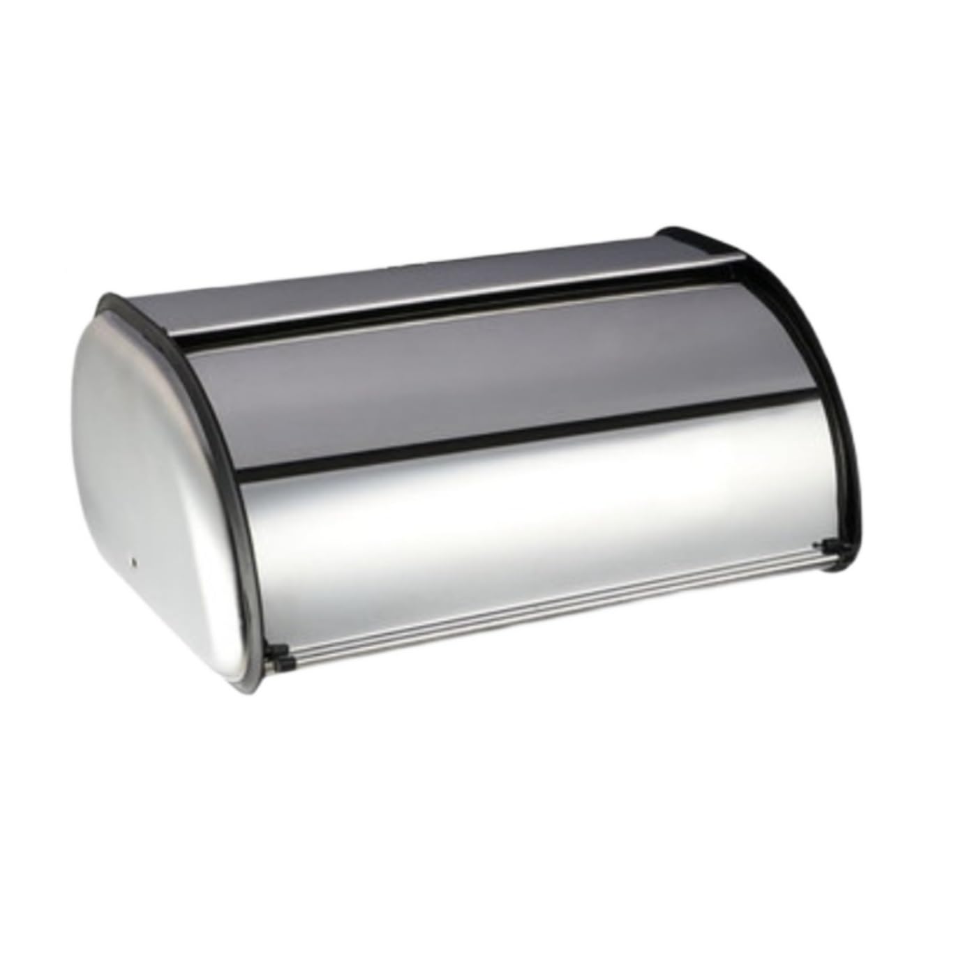 MHbdfsxz Bread Container Storage Bin Meatl Bread Box Matte Stainless Steel Holder With Roll Up Lid For Decor Cookies Pastries(43 * 27 * 18cm)