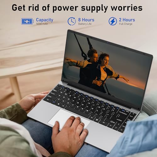 Image of NIAKUN Laptop, Window 11 Pro Laptop Computer 2026, 15.6 Inch Lap Top, N5095 Laptop Computer, 8GB RAM 512GB SSD, WiFi 2.4G+5G, BT 4.2, Mini HDMI