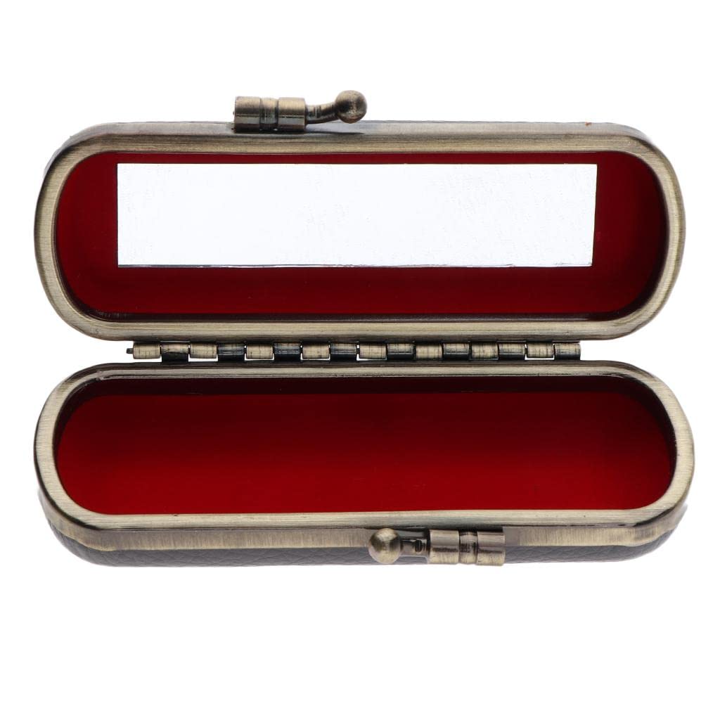 ECOMISTIQ® Makeup Holder Lipstick Case Lip Gloss Storage Box with Mirror for Purse Dark Gray| Bags & Cases| |Health Beauty-image-27