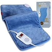 InVarme Far Infrared Heating Pads: Extra Large Electric Pad for Back - Soft and Warmth Graphene for Grandparents - Machine Washable 8 Heat Settings & 4H Auto-Off 12" x 24"