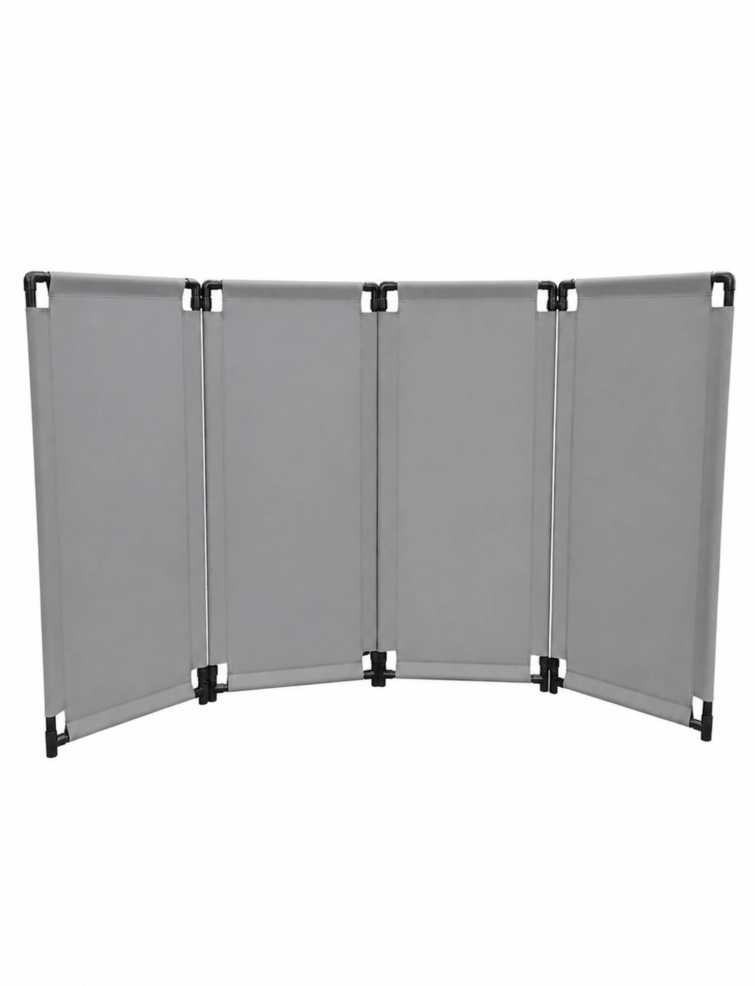 Écran De Soudage Avec Cadre 4 Panneaux Pliable(Grey)