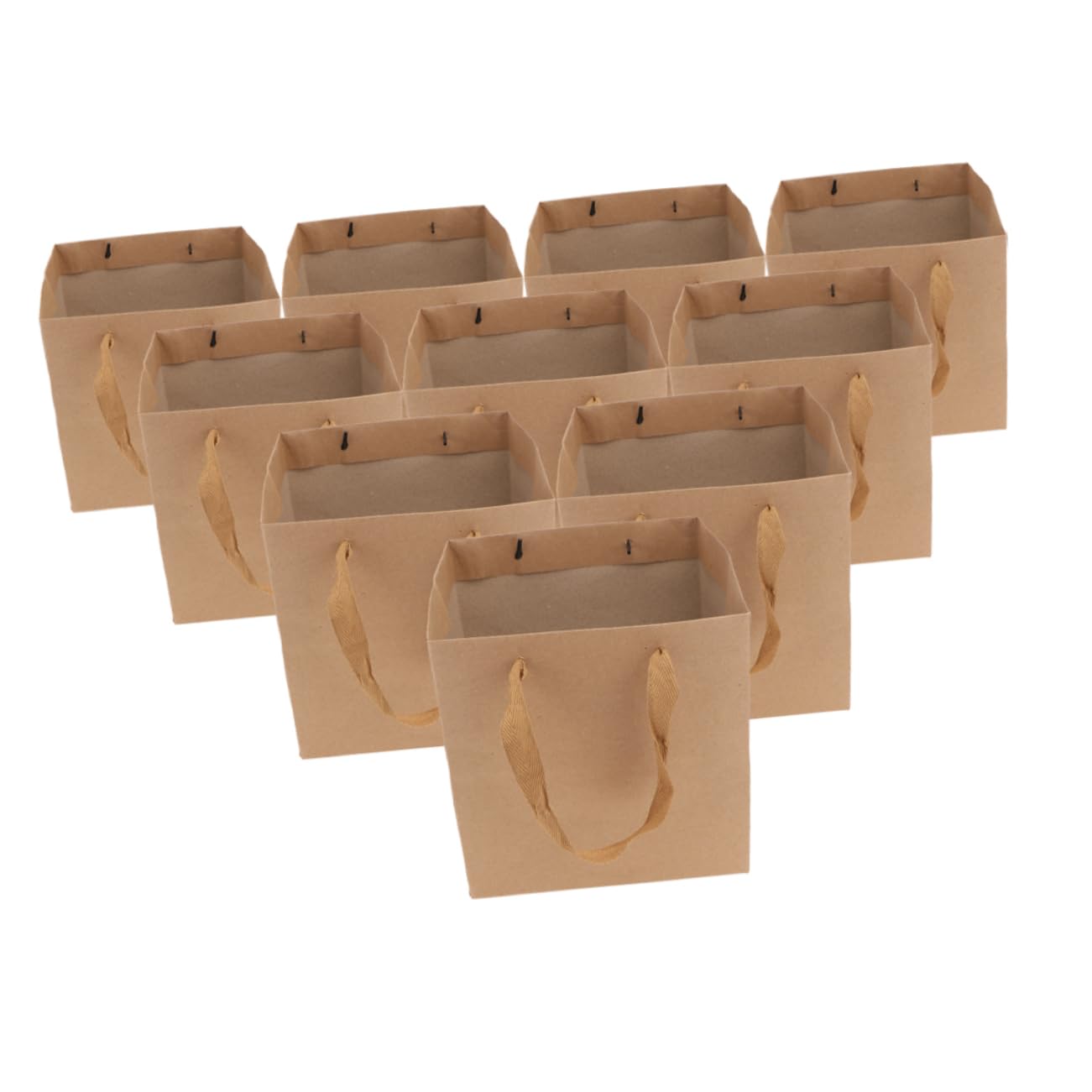 VALICLUD Lot De 10 Paquet En Papier Kraft Brun Carrés 25x25x25 Cm Paquet à Fleurs Et Résistants Pour Bouquets Et Pâtisseries Et Emballages Présents Écologiques