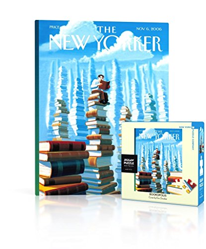 New York Puzzle Company - New Yorker Bookopolis Mini - 100 Piece Jigsaw Puzzle