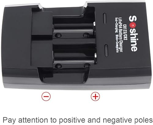 Miniatura 5 de CR2 RCR123A Cargador de batería para RCR123 16340 CR2 15270 LiFePO4 Batería 3V Baterías recargables (cargador)