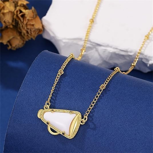 ONLYJUMP Cheer Necklace Cheerleading Necklace for Women Dainty Gymnastics Cheerleading Megaphone Pendant Necklaces Cheer Team Pendant Necklaces Charm Jewelry Gift - Image 7