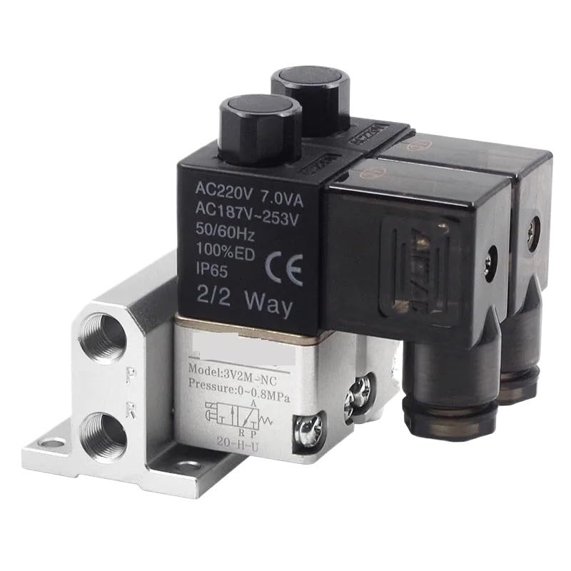 Électrovanne pneumatique 3/2 voies contre les fuites d'air sur collecteur 4F 24V