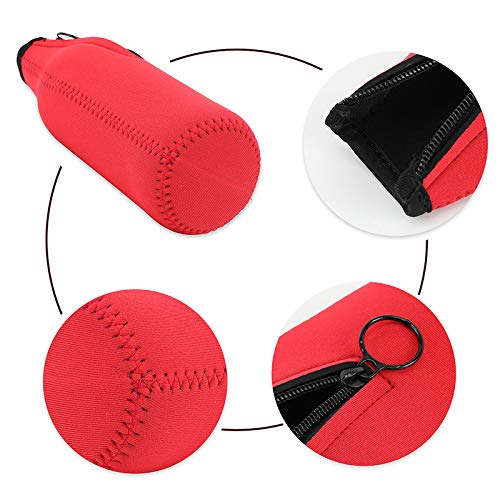 SUPGLAZ 5 Pack Bierfles Koelere Mouwen met Rits voor Feest, Bierhouder Opvouwbare Geïsoleerde Neopreen Bierfles Cover… - Image 4