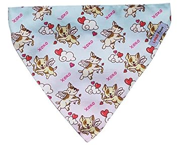 Lana Paws Stupid Cupid Dog Bandana with Easy to Use Adjustable Strap (Valentine's Day Special)