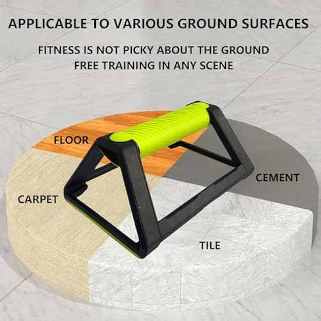 Push-up Bracket Triangular Stable Support Design, Wrist Protection with Anti-slip, Enhances Workout Depth, Suitable for Home Fitness(1 PAIR)