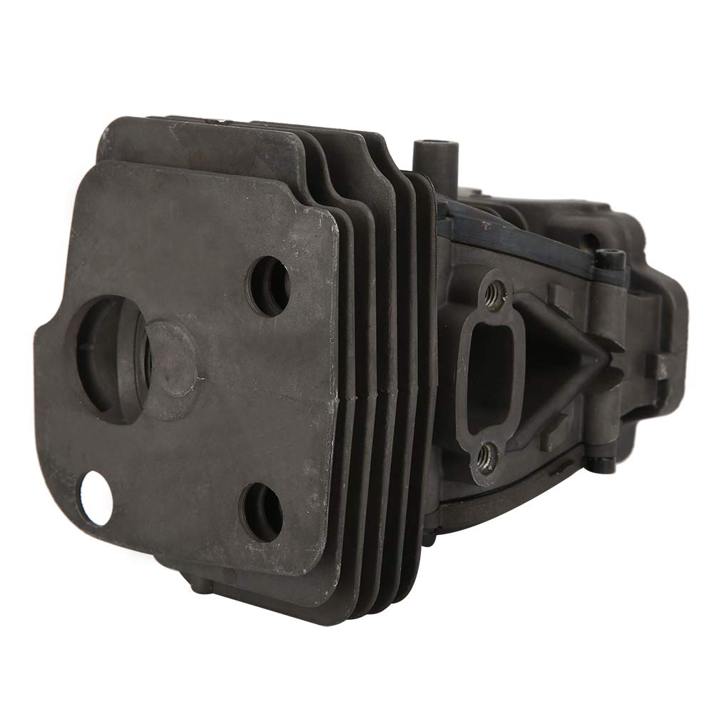 Juego de pistón de cilindro de motosierra Accesorio de hardware de precisión de alta calidad para 450 Construcción de motosierra Aluminio fundido duradero Cromado 44 mm Diámetro del pistón