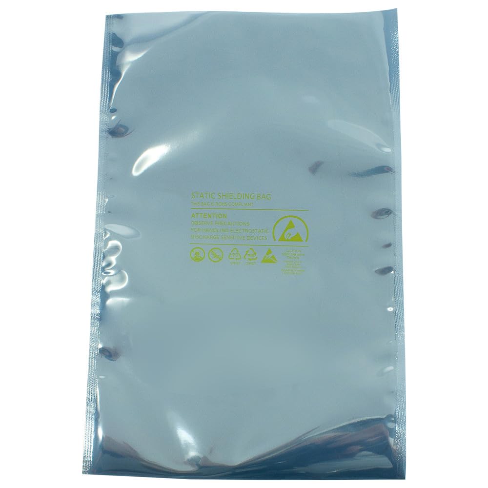 WETEC Freestat - Sacchetti per spedizioni, sigillabili, ESD, 406 x 457 mm, confezione da 100 pezzi