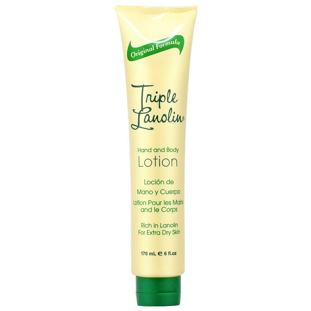 Triple Lanolin 6 Ounce Hand & Body Lotion Tube (177ml) (2