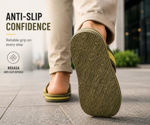 Image of Kraasa Fleece Slippers for Man | Slip-On Slippers