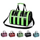 un paseo aleatorio por wall street pdf mega  takestop® - Transportín Bolso Mochila a Rayas 47 x 29 x 30 cm ED_120 Plegable Correa Hombro Perro Gato Animal Bolso Paseo Color Aleatorio