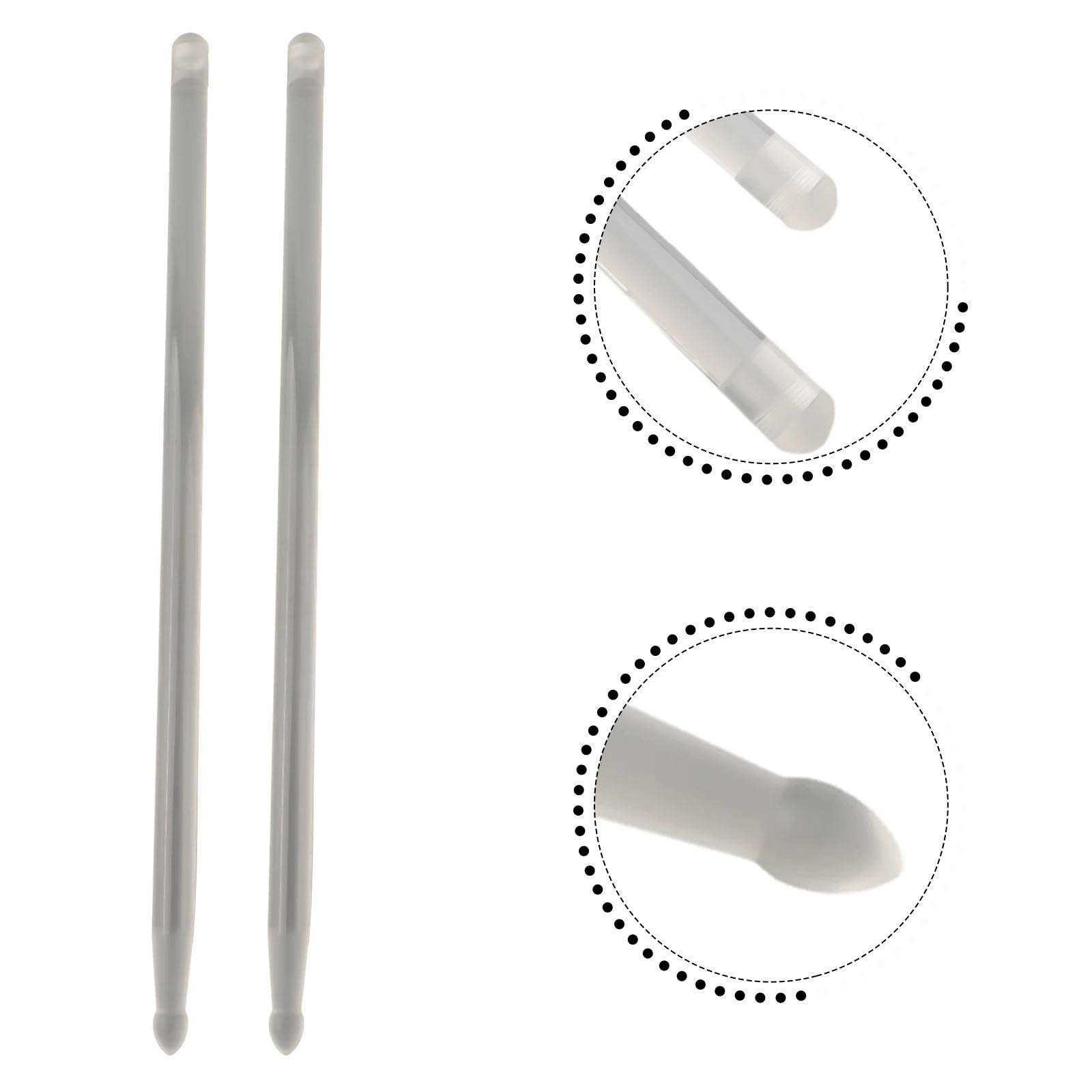 1 Paar Starke Und Langlebige Leuchtende Drumsticks 5A Drumsticks Mit Glow-in-the-Dark-Effekt Trommelstöcke für Anfänger (Color : Pink Purple)