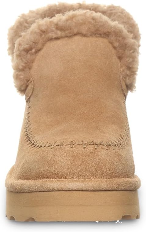 BEARPAW Womens Maeve Platform Lo Waterproof Suede Ankle Boots - Image 7