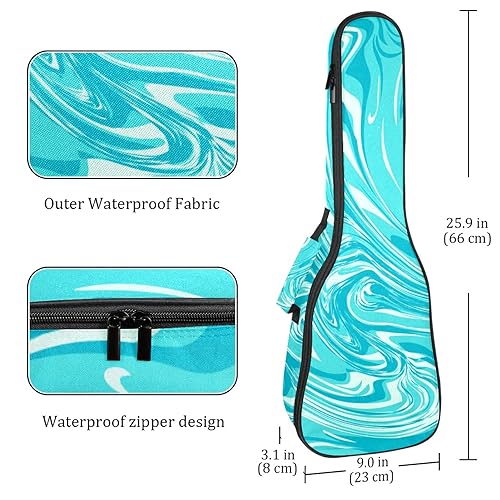 JRHEJTHH Durable Ukulele Bag Water Resistent Ukulele Case with Adjustable Shoulders for 21 23 24 inch Thick Padding Abstract Art Colorful - Les Beatles, Paul McCartney, John Lennon, RIngo Starr, George Harrison JRHEJTHH Durable Ukulele Bag Water Resistent Ukulele Case with Adjustable Shoulders for 21 23 24 inch Thick Padding Abstract Art Colorful – Image 5
