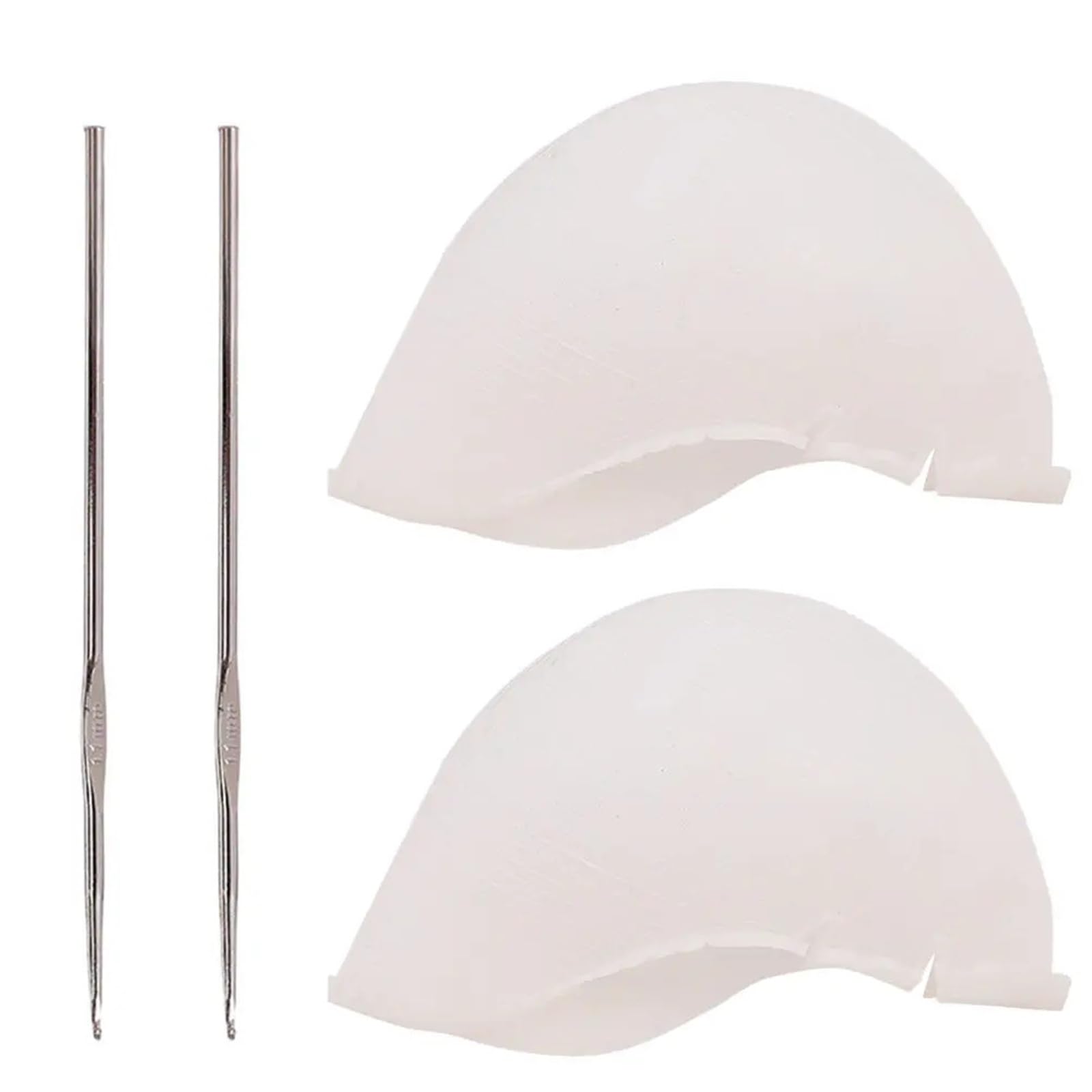 Cuffia Per Meches 2 set di cappucci for tinture for capelli in silicone, vestibilità comoda